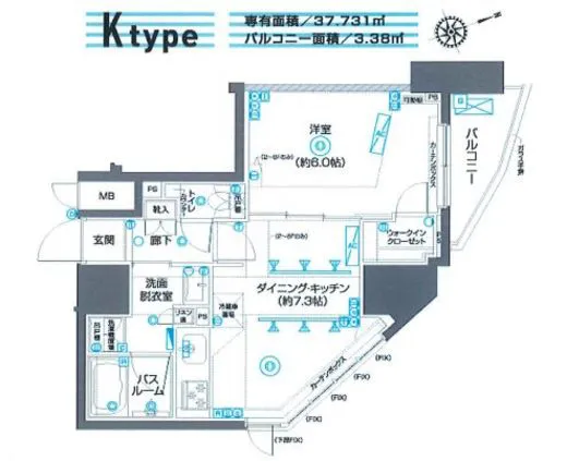 ＺＯＯＭ駒込 9階 37.73㎡