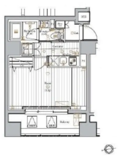 マスターマインド十番 3階 26.35㎡