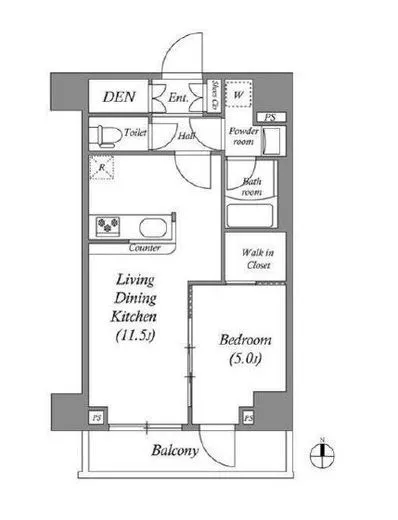 ＧＥＮＯＶＩＡ本所吾妻橋ｓｋｙｇａｒｄｅｎ 4階 41.01㎡
