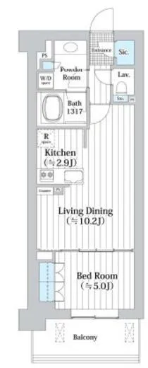 アビティグランデ砧 5階 45.1㎡