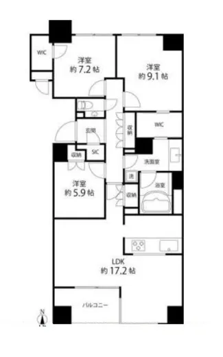 グレンパーク駒場 4階 76.43㎡