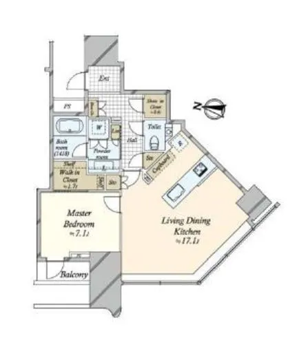 パークコート渋谷ザタワー 11階 47.03㎡
