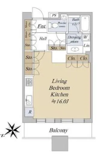 東京ツインパークスＲＩＧＨＴ　ＷＩＮＧ 26階 44.09㎡