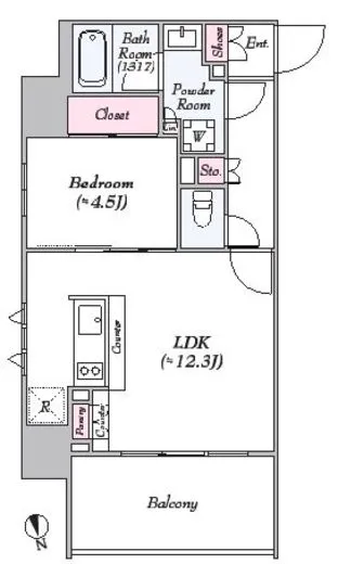 Ｌｏｇ浅草ｃｌａｓｓｉｃ 3階 43.29㎡