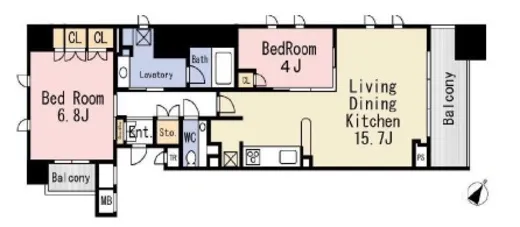 クオリア日本橋浜町 6階 63.15㎡
