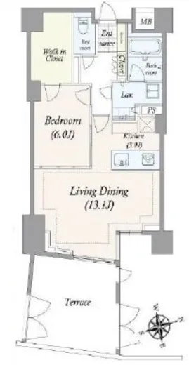 ディアナガーデン西麻布 地下1階 59.98㎡