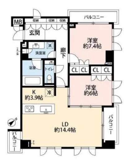 ファミールグラン神宮前 2階 77.67㎡
