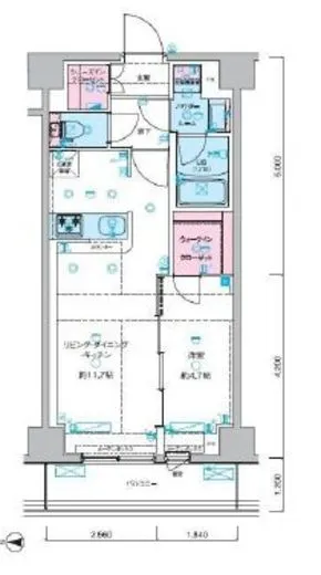 ジェノヴィア本所吾妻橋Ⅱスカイガーデン 7階 41.18㎡