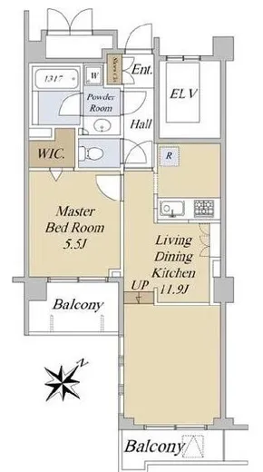 神宮前シティハウス 2階 45.43㎡