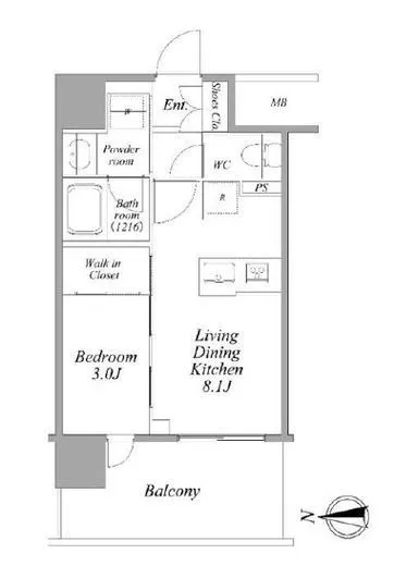 ネベル赤羽 5階 30.9㎡