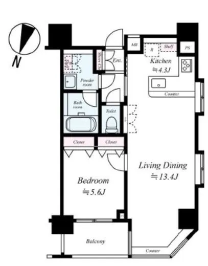 アクサスジーベック秋葉原 10階 51.2㎡