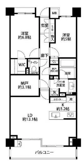 ブランズ八雲 3階