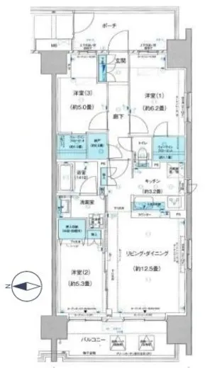 クレストシティ木場 2階 72.3㎡