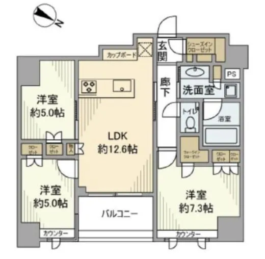 グリーンパーク日本橋堀留町 3階 68.26㎡