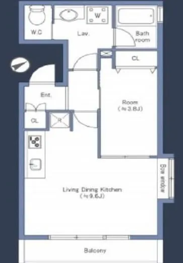 ペイサージュ渋谷ファースト 8階 35.83㎡