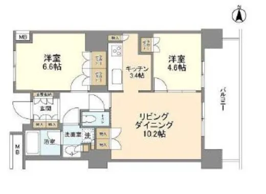 豊洲シエルタワー 18階 60.64㎡