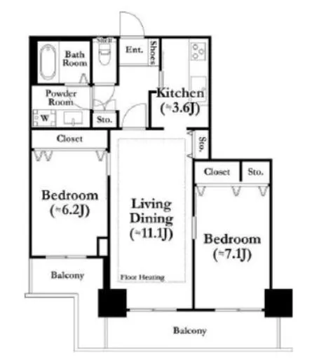 河田町ガーデン 1-303