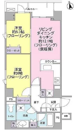 ルピナス麻布シティフォルム 2階