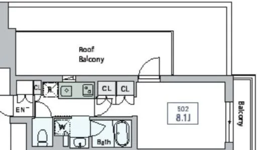 グランデュオ高田馬場クレスト (GranDuo Takadanobaba Crｅｓｔ) 502