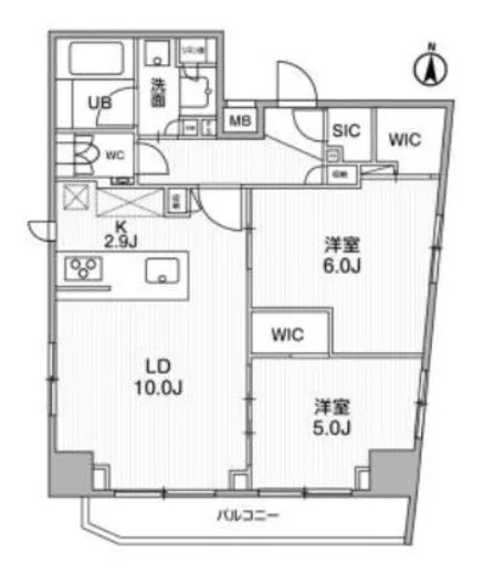 SYFORME西小山 (シーフォルム西小山) 5階 55.21㎡