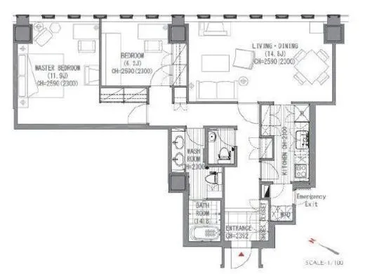 プルデンシャルタワーレジデンス 3301