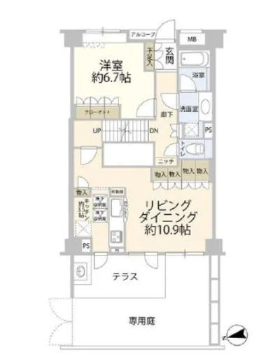 クレッセント二子玉川アッサンブラージュ 1階 62.25㎡