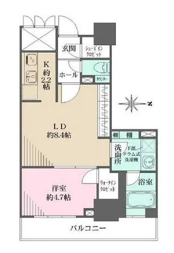 品川タワーフェイス 16階 42.77㎡