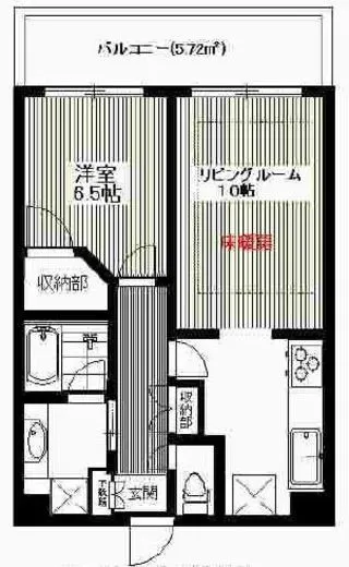 ライオンズプラザ東麻布 9階 42.9㎡