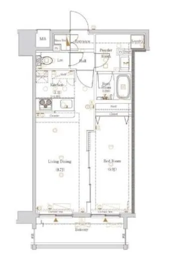 ヴァローレクオリタ浅草橋 7階 40.31㎡