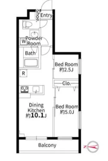 パルムクレスト武蔵小山 N401