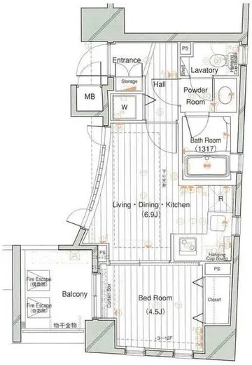 レックス赤坂レジデンス 9階 31.86㎡