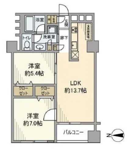 高輪グランドパームス 10階 57.83㎡