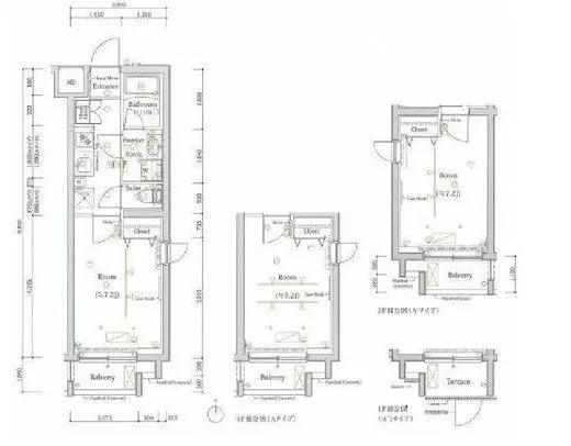 スカイコートルアナ御殿山 2階