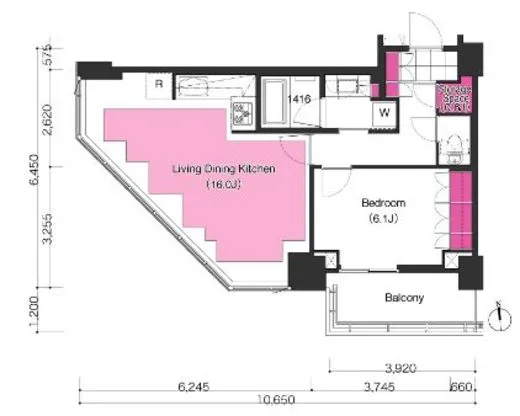 Ｂｒｉｌｌｉａ　ｉｓｔ　Ｔｏｗｅｒ　勝どき 24階 53.71㎡
