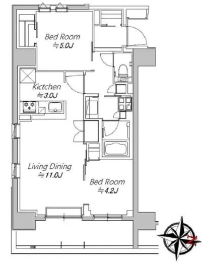グローリオコンフォート東京菊川 6階 55.43㎡