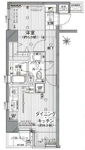 ラグジュアリーレジデンス新宿 2階