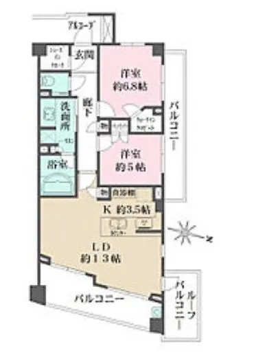パークハウス世田谷松原 4階 69.71㎡