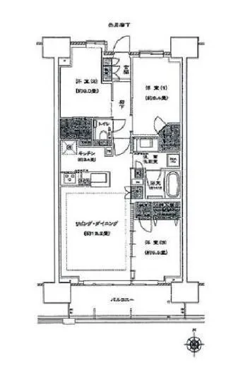 プラウドタワー清澄白河 10階 76.64㎡