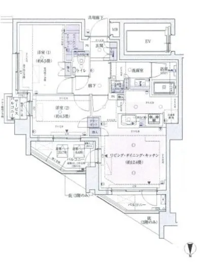 レジデンシャル池袋本町 5階 54.48㎡