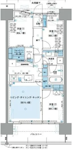 パークホームズ杉並上荻 5階 67.68㎡