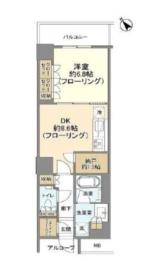 ステーションツインタワーズ糀谷フロント・ウエスト 5階 45.22㎡