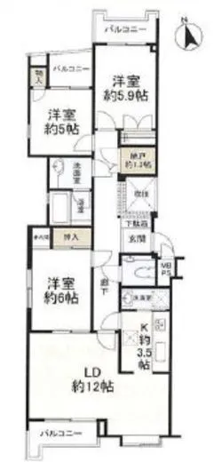 グランドメゾン北新宿 3階 85.53㎡