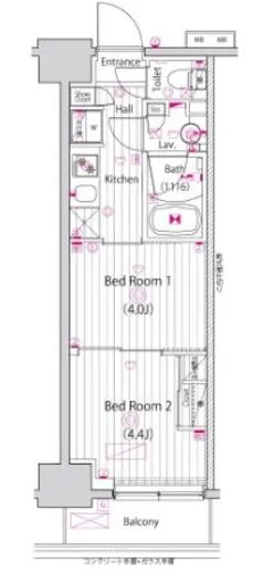 ガーラ・ヴィスタ水天宮前 6階
