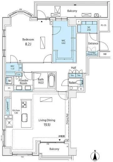 パークコート渋谷大山町ザプラネ 4階 110.3㎡
