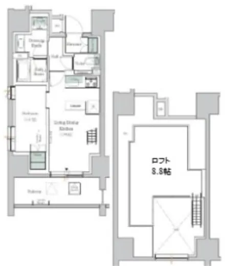 ONE ROOF RESIDENCE TAMACHI (ワンルーフレジデンス田町) 201