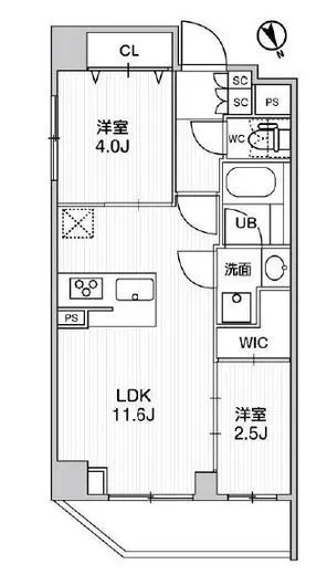 ステージファースト浅草橋Ⅳ 4階 43.26㎡