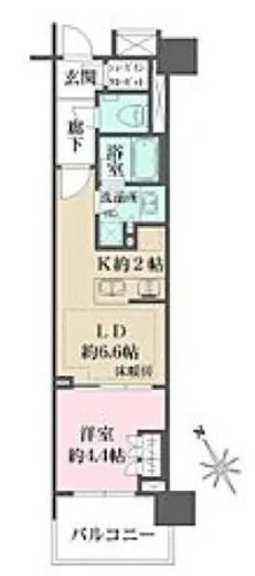 ザ・パークハウス赤羽フロント 7階 35.07㎡