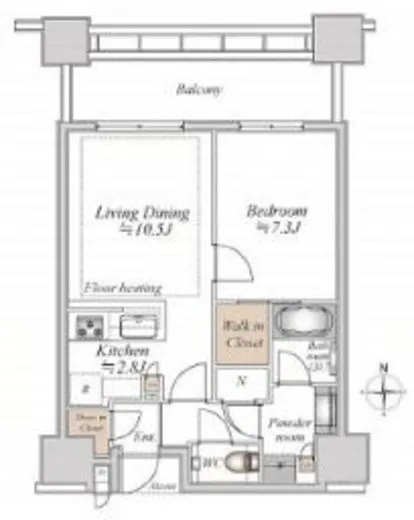 白金ザ・スカイ 18階 51.73㎡