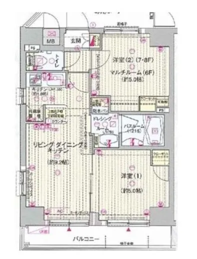 エステムプラザ神楽坂Ｎｏｒｔｈ　Ｒｅｓｉｄｅｎｃｅ 7階 41.23㎡