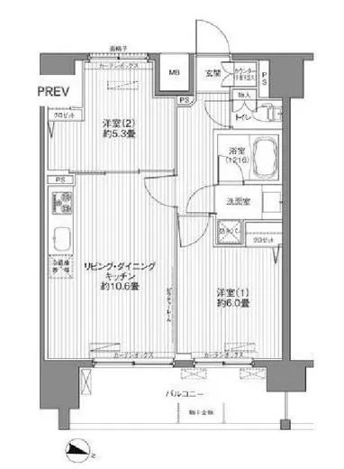 センテニアル王子神谷 10階 50.67㎡